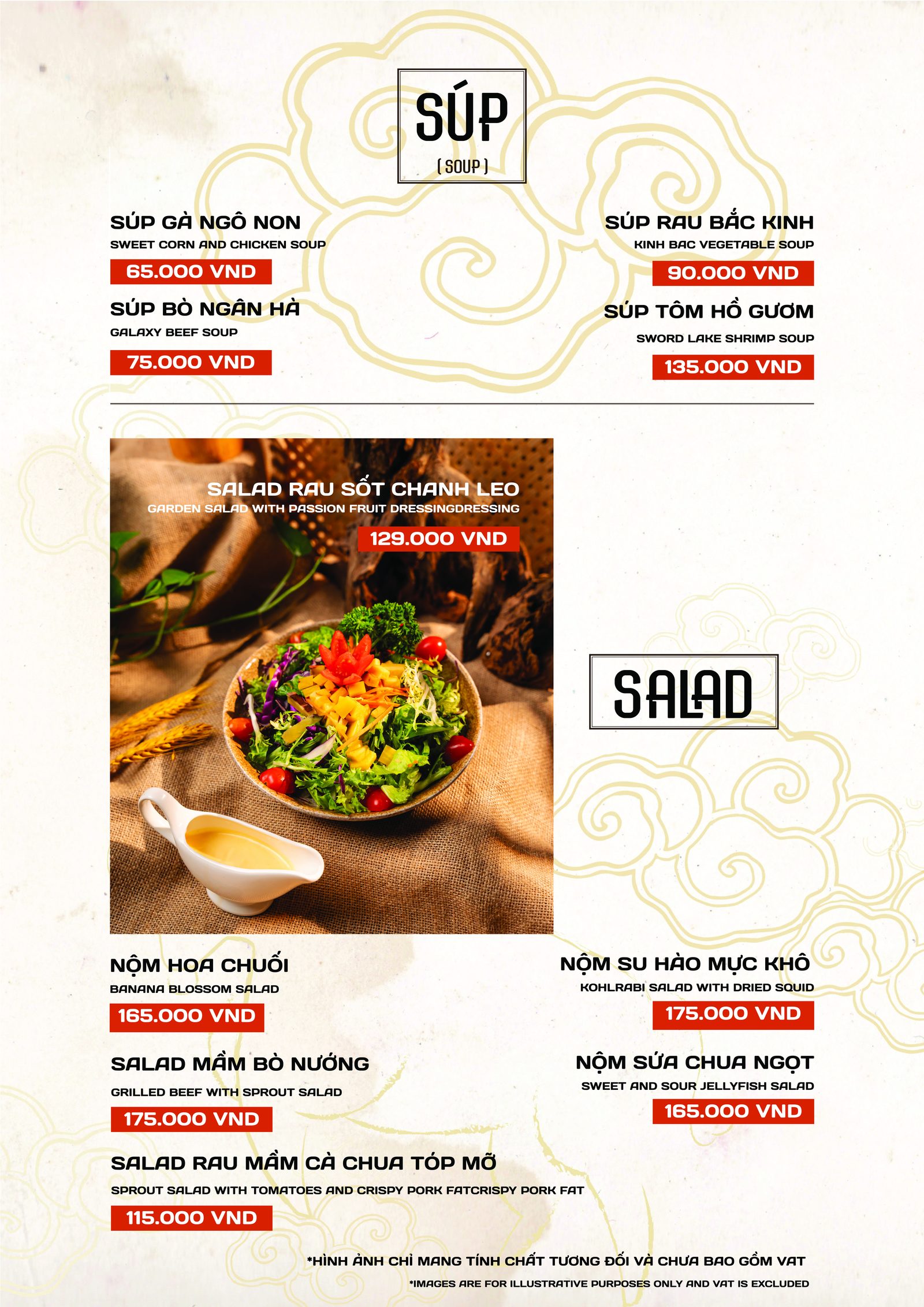 Menu Súp & Salad