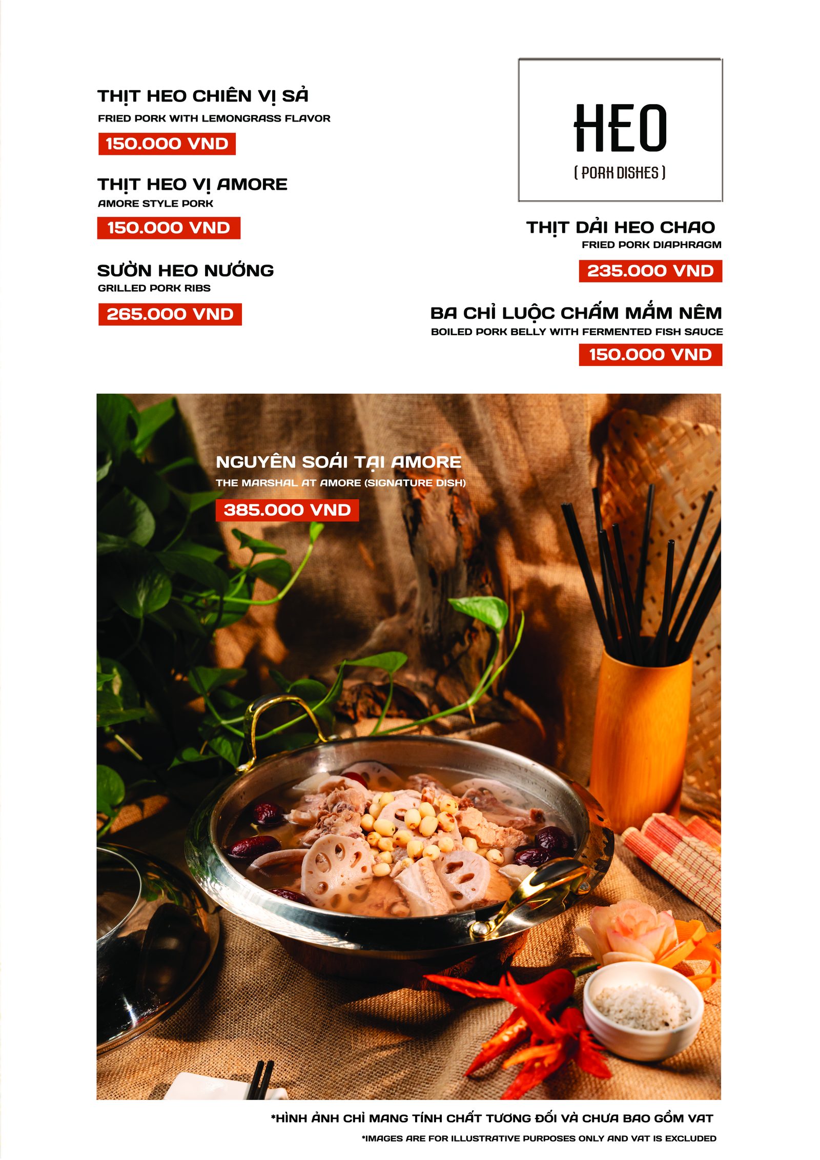 Menu Heo