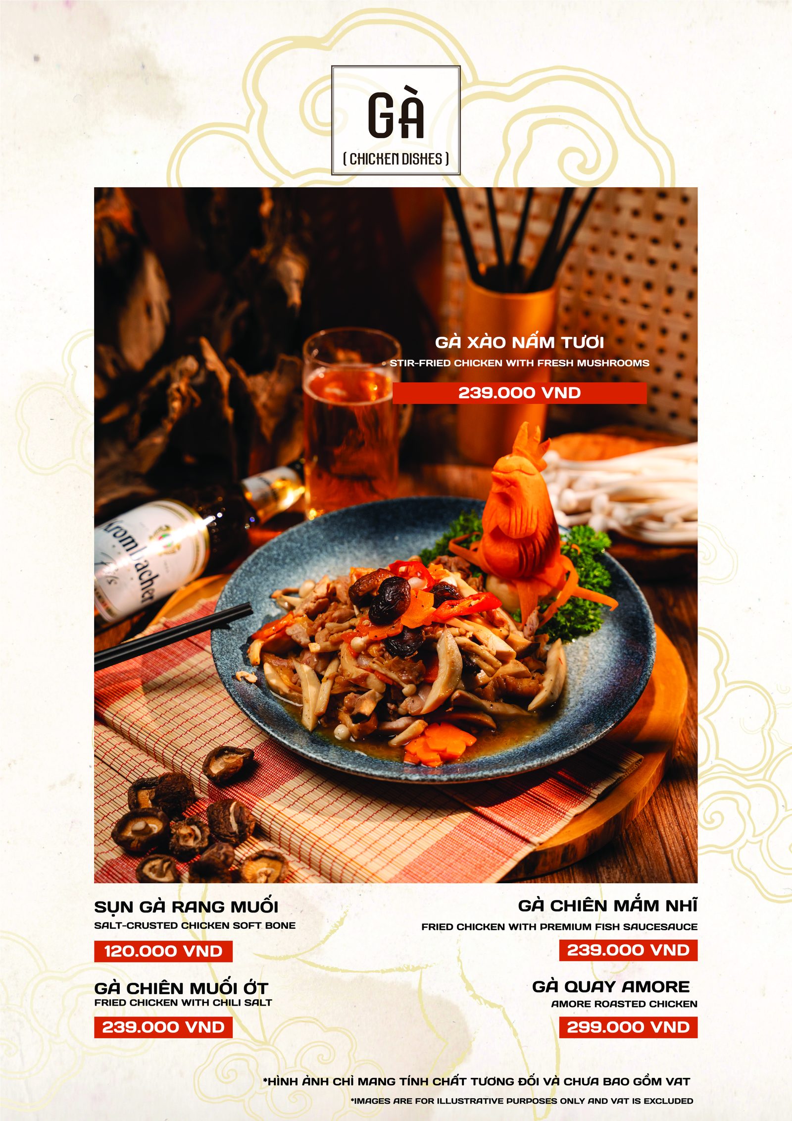 Menu Gà