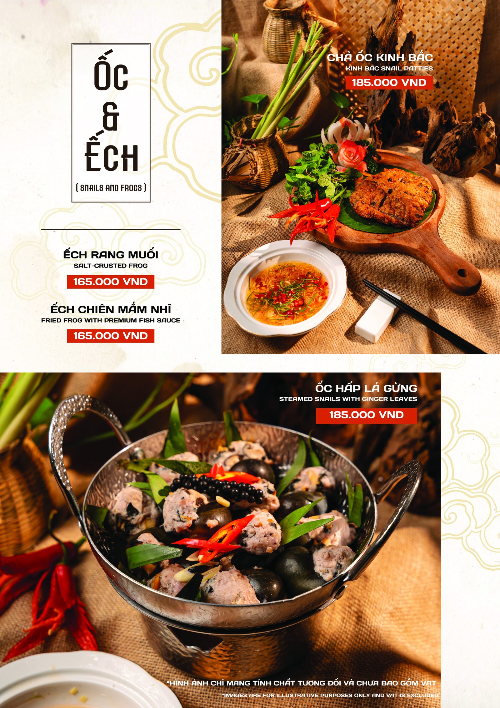 Menu Ốc & Ếch