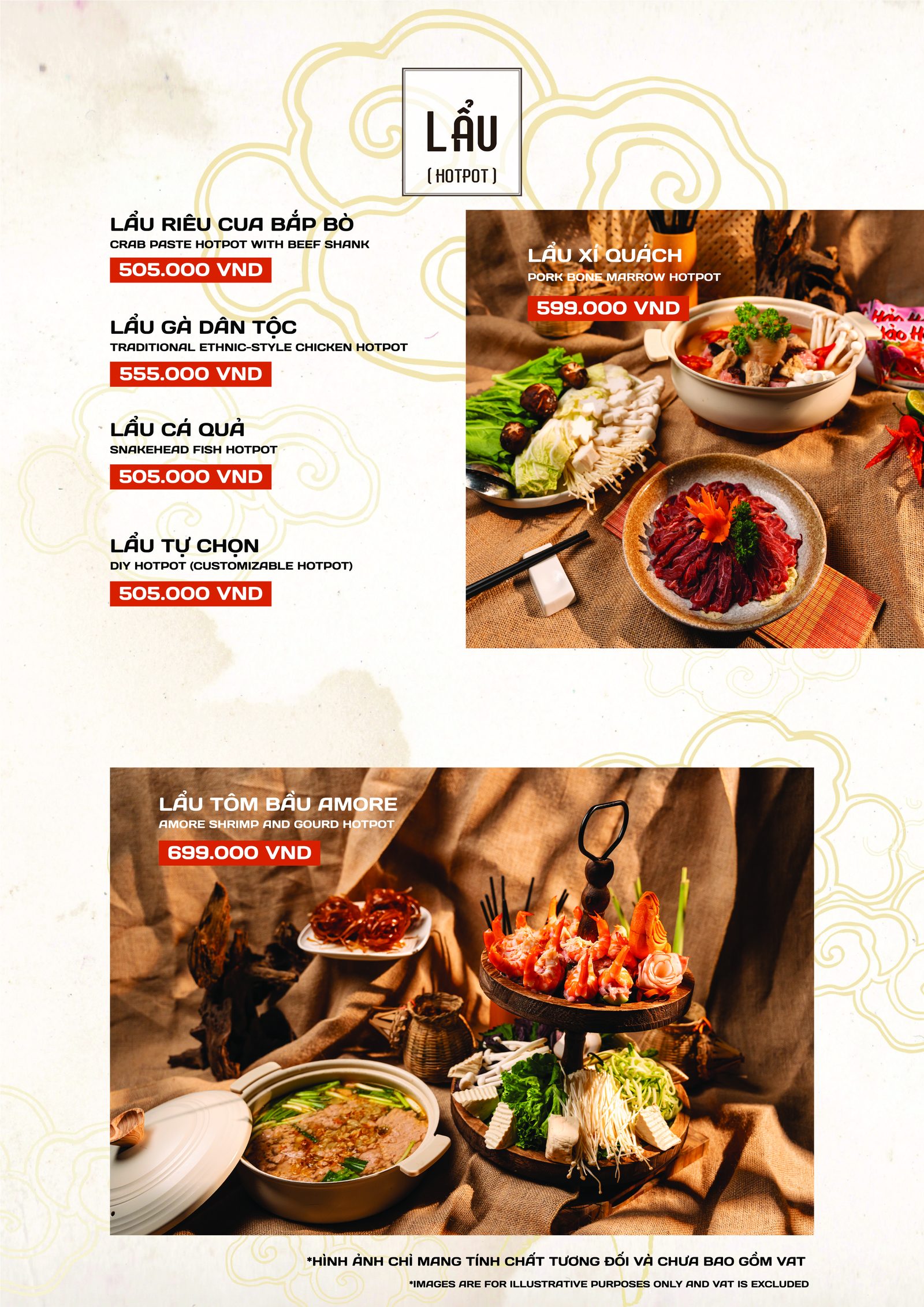 Menu Lẩu