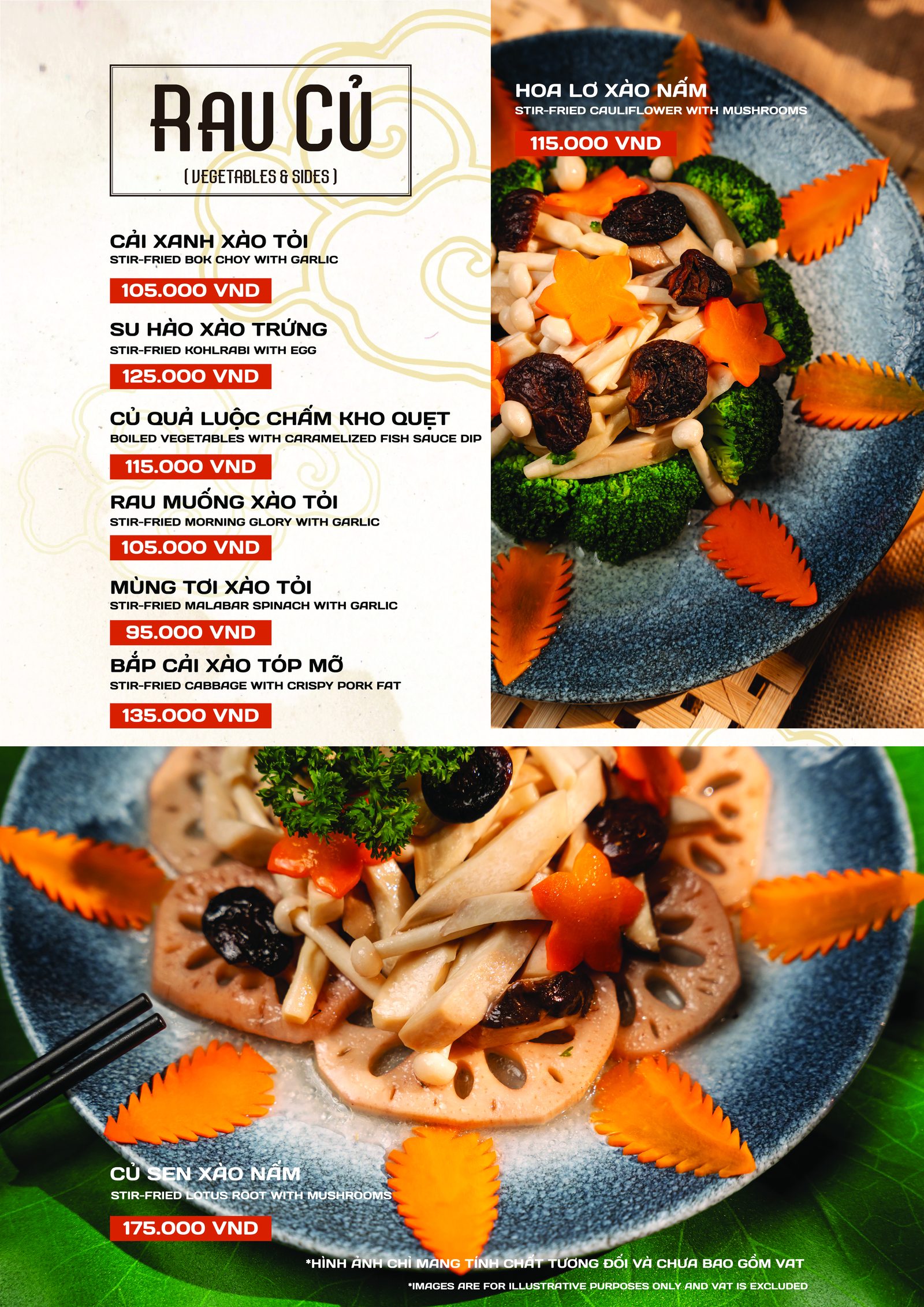 Menu Rau Củ